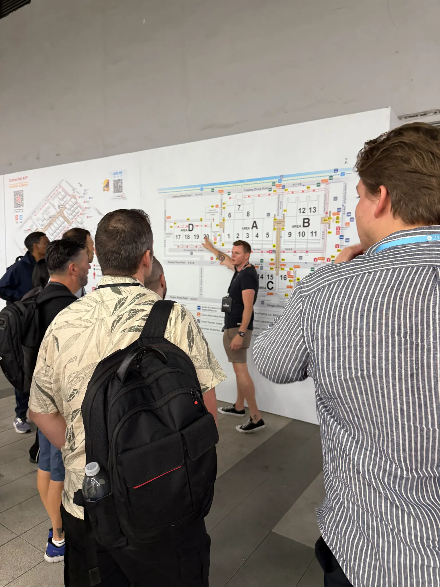 Lyden teaching students at Canton Fair orientation