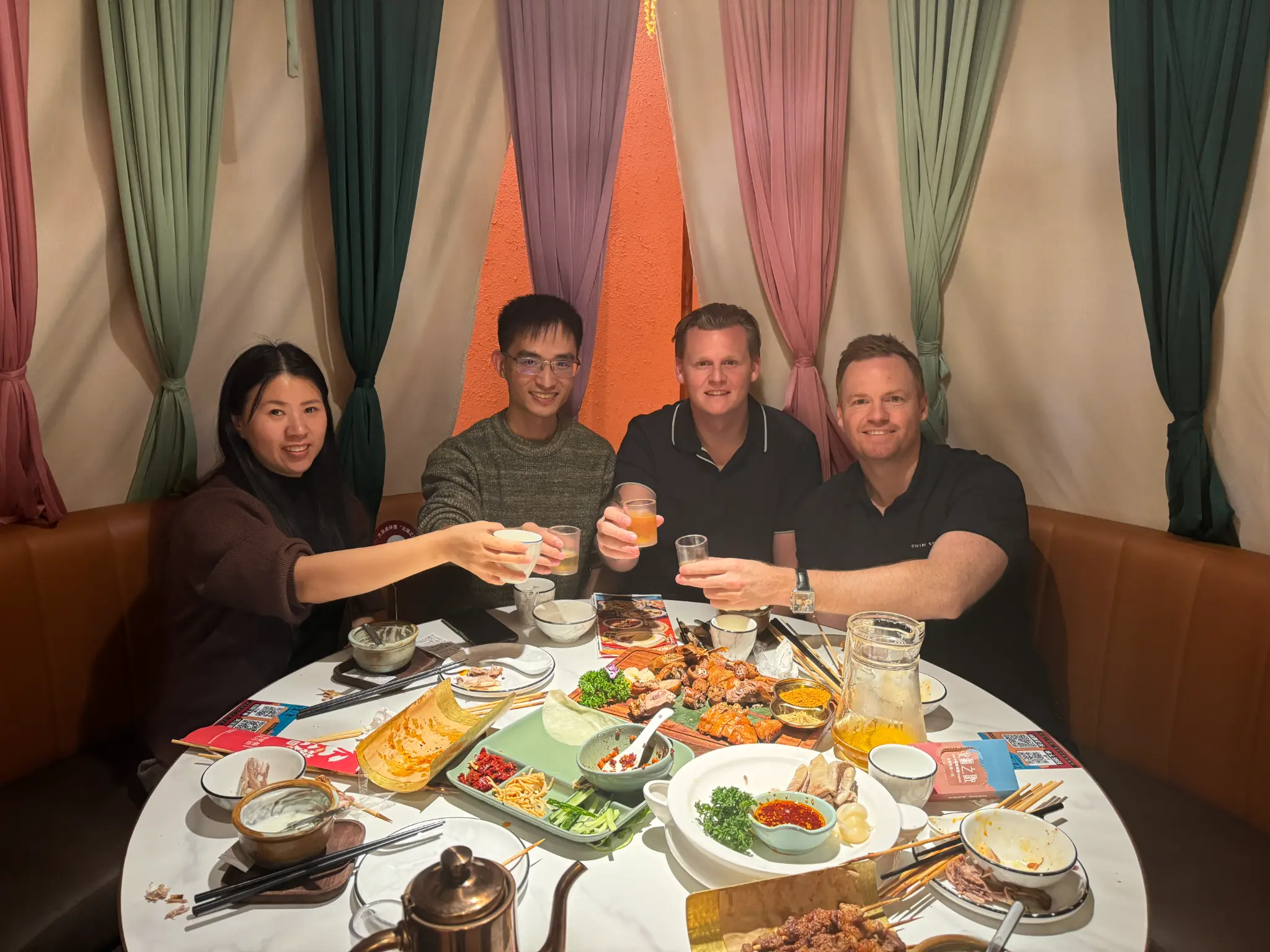 Building relationships over dinner with suppliers